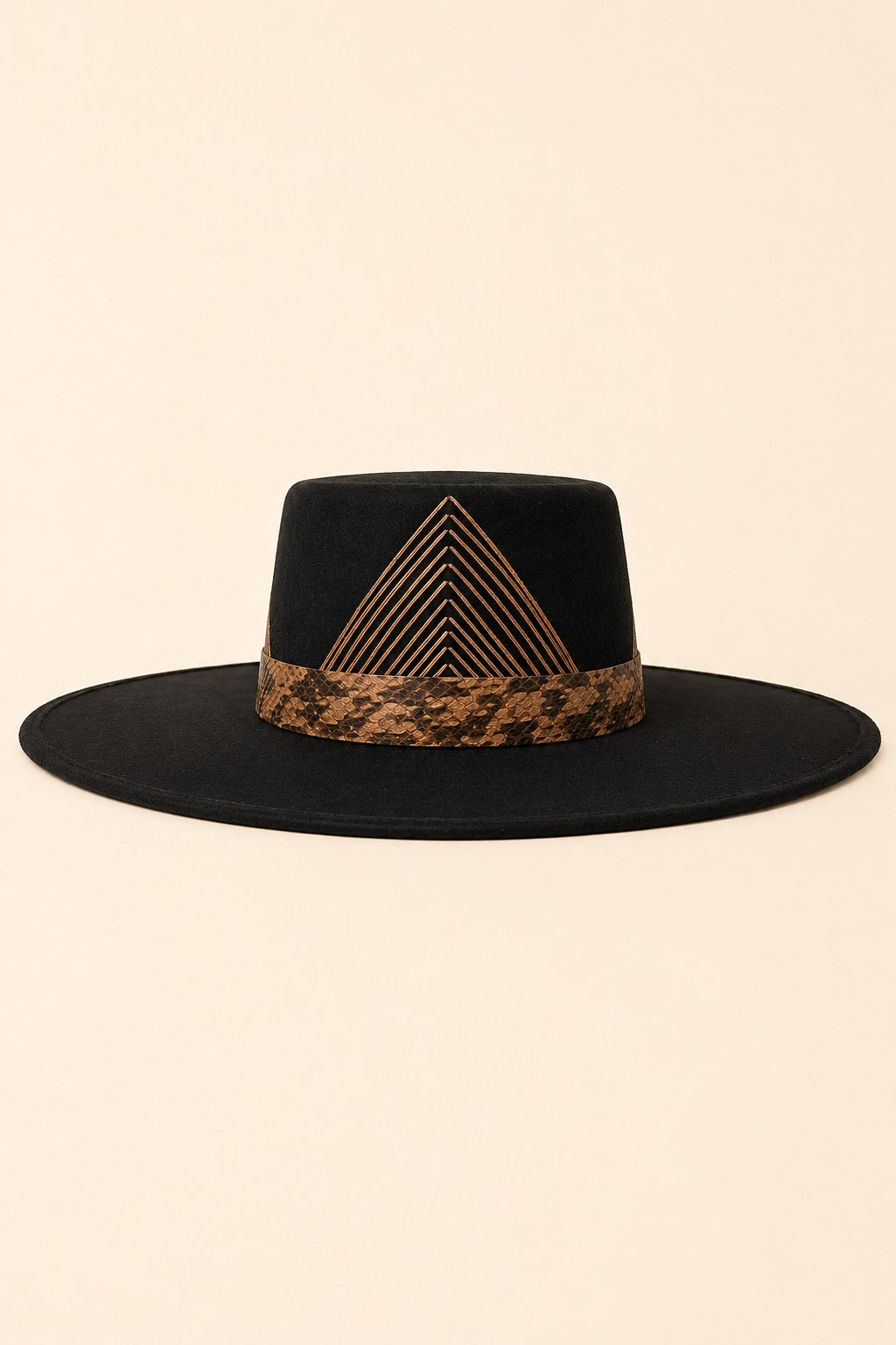 Corinne Boater Crown Hat