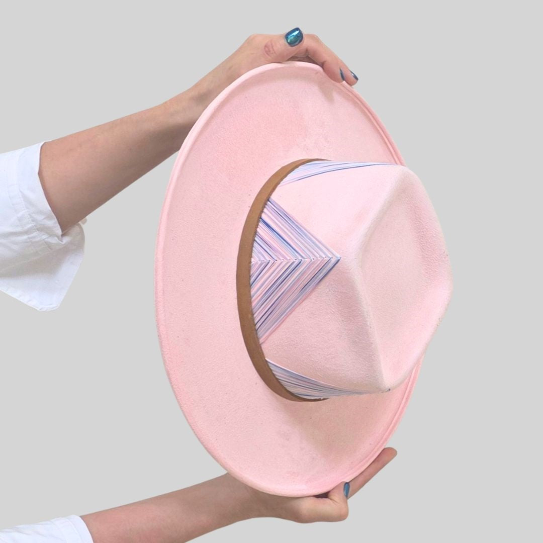 Eliana Diamond Crown Hat - Pink