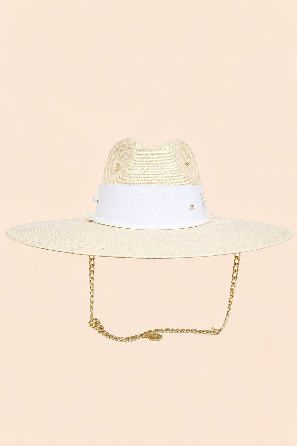 Ettare Straw Fedora Crown Hat