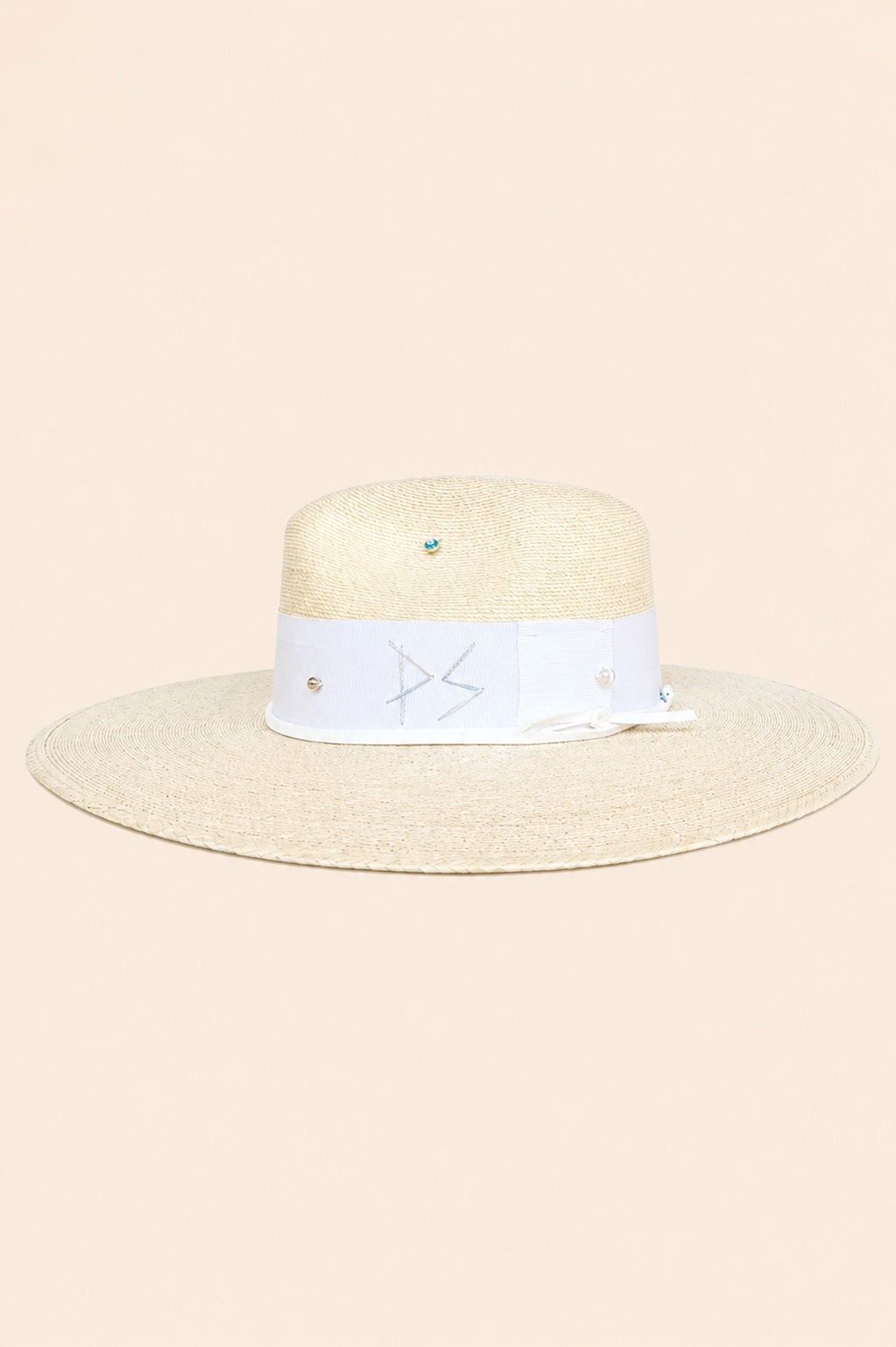 Ettare Straw Fedora Crown Hat