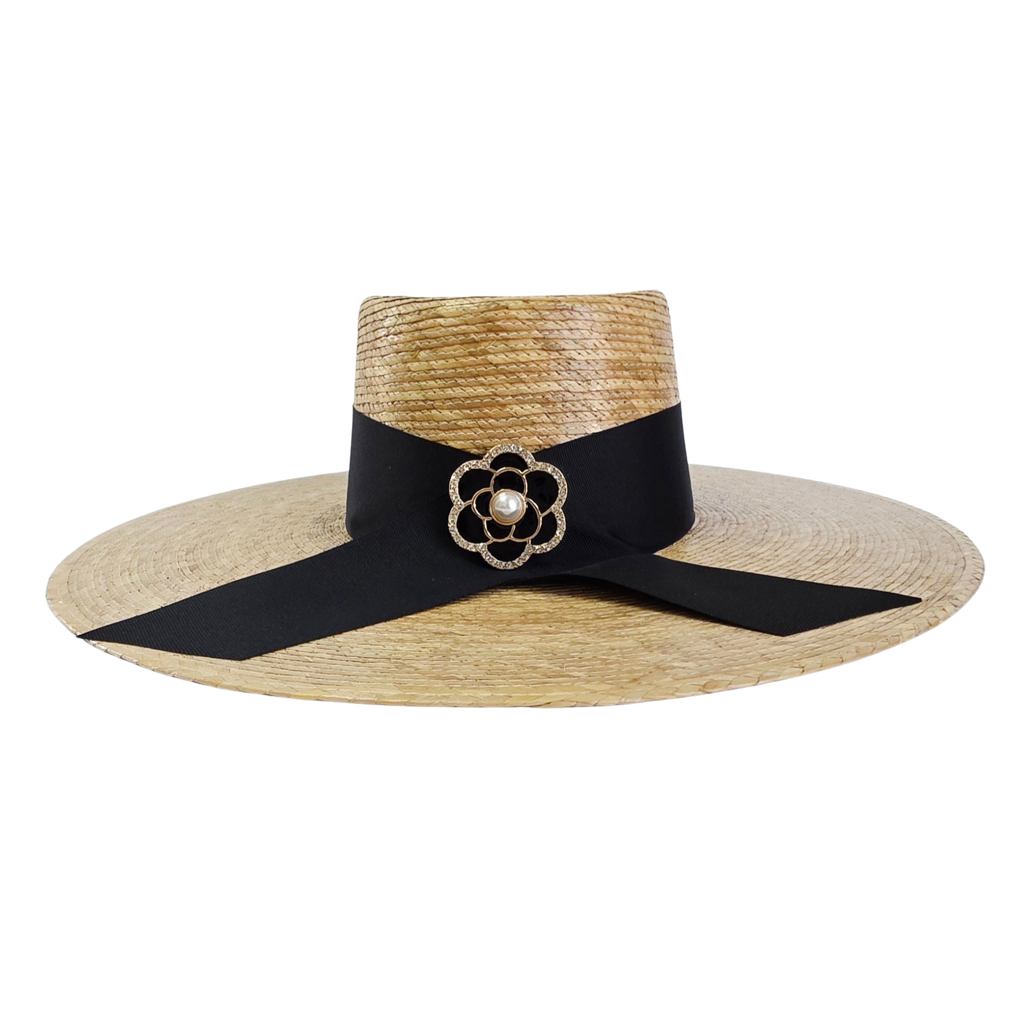 Amelia Straw Telescope Crown Hat