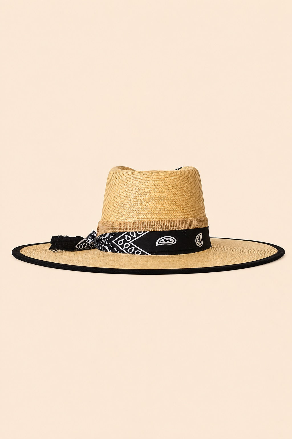 Foteini Straw Western Crown Hat