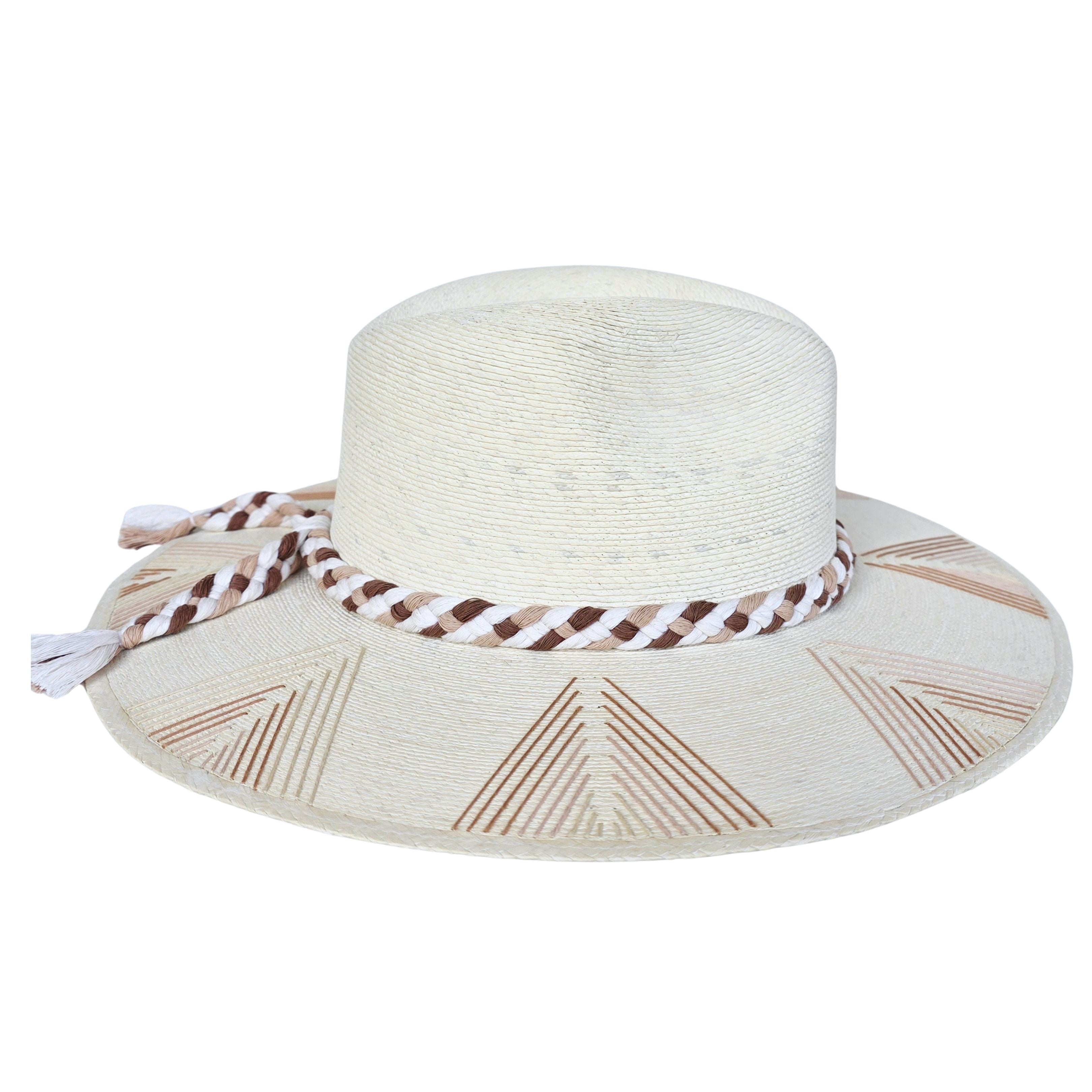 Galini Straw Indiana Crown Hat