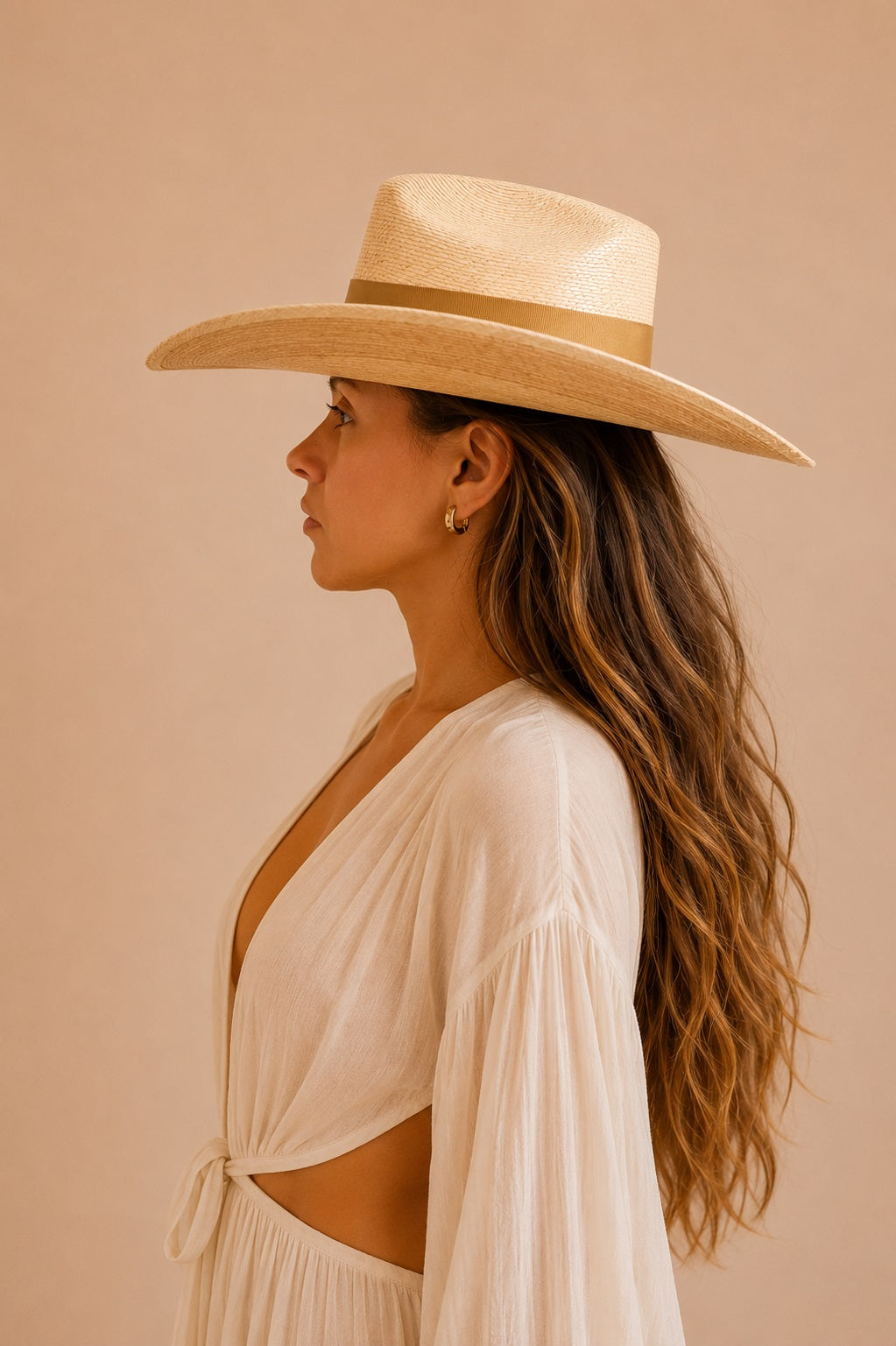 Haven Straw Cowboy Crown Hat