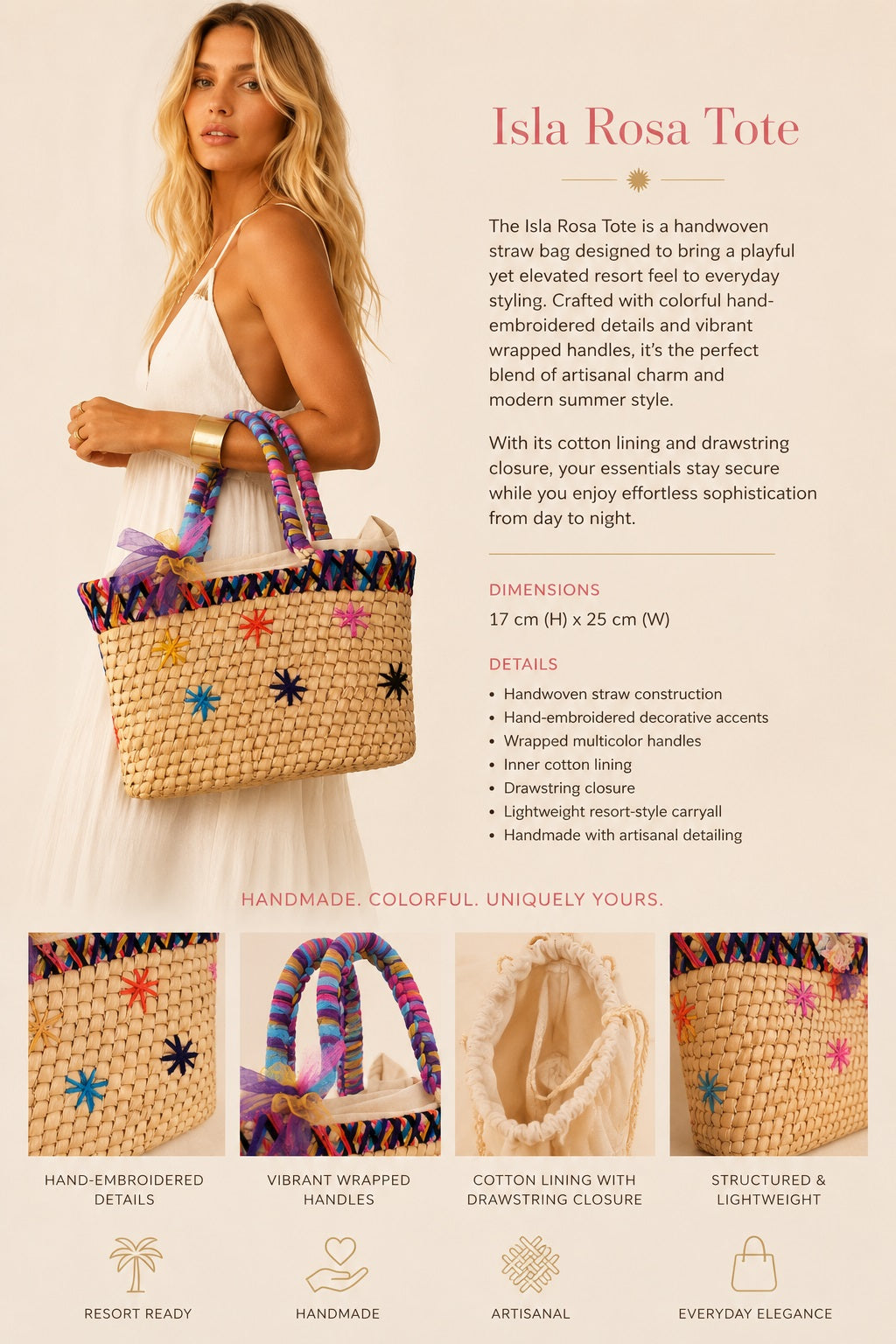 Isla Rosa Tote
