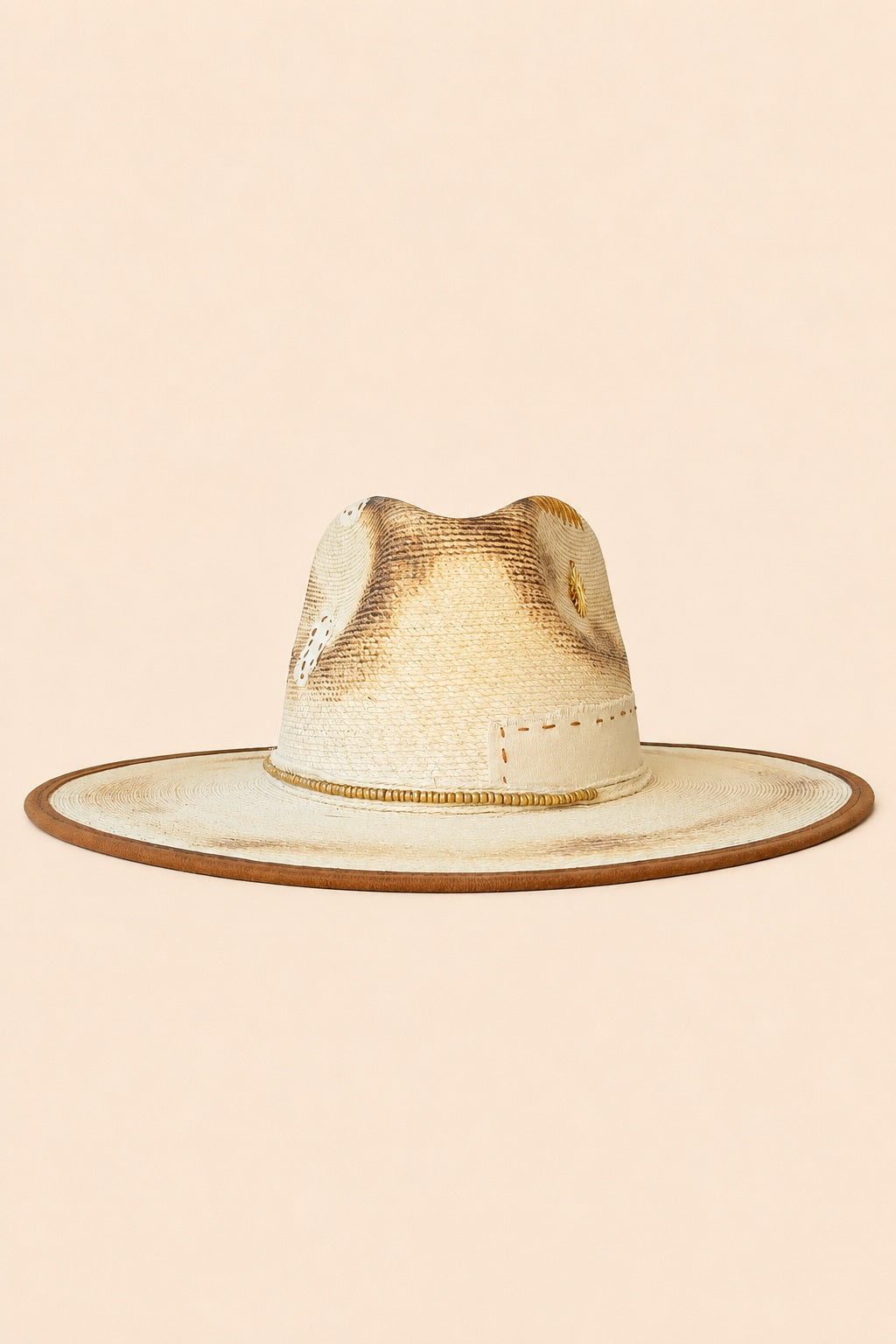 Ismini Straw Western Crown Hat