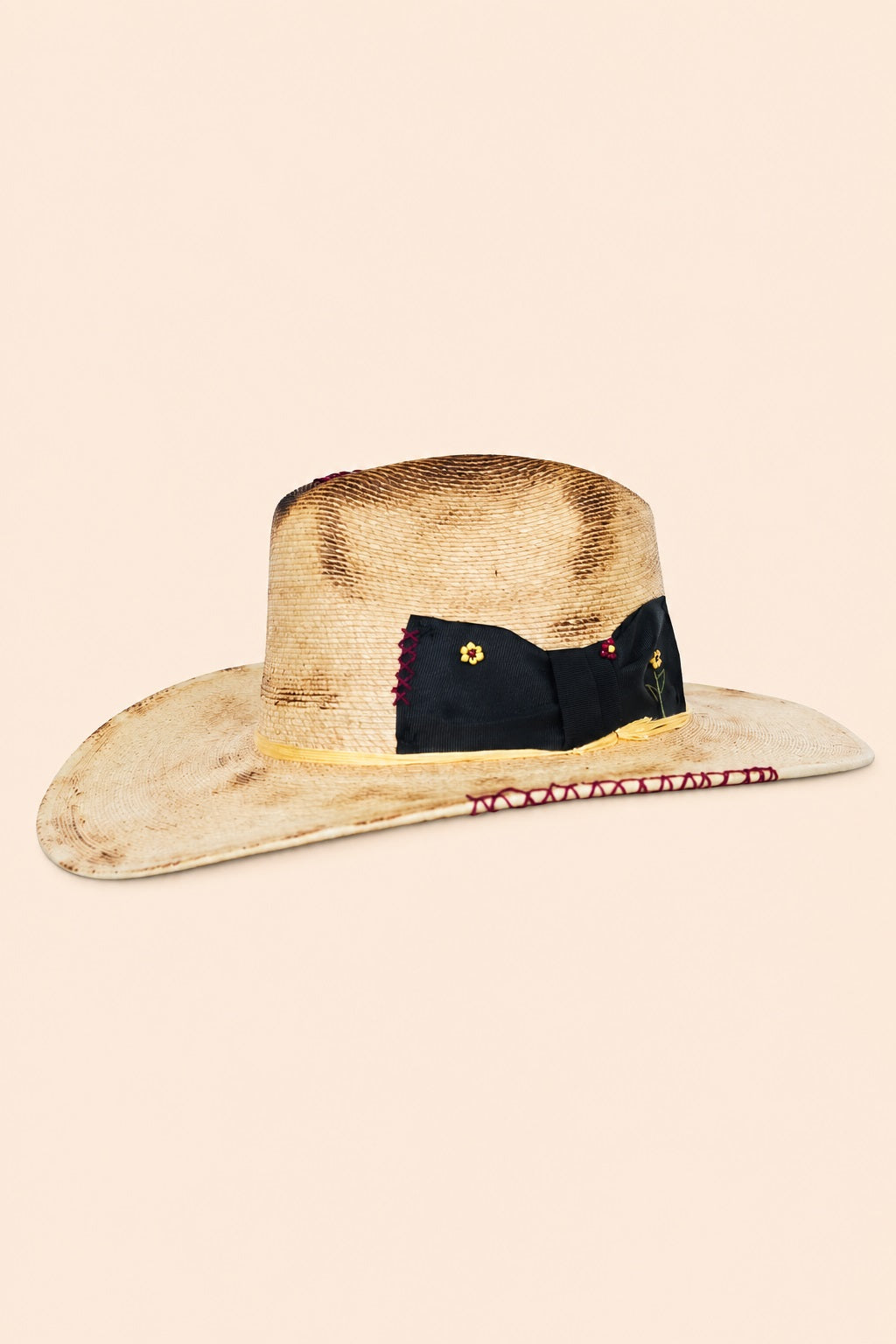 Lulu Straw Western Crown Hat