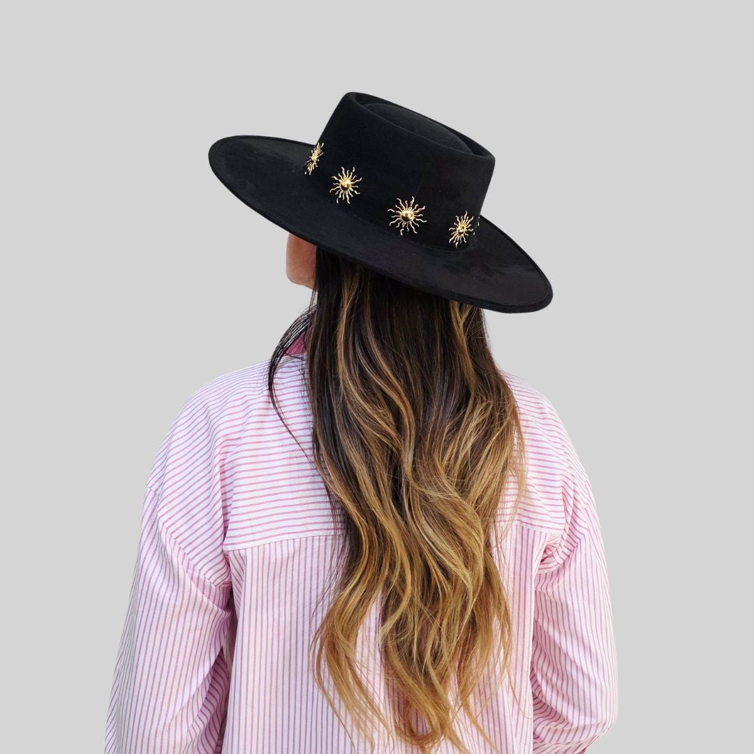Merjan Telescope Crown Hat - Black