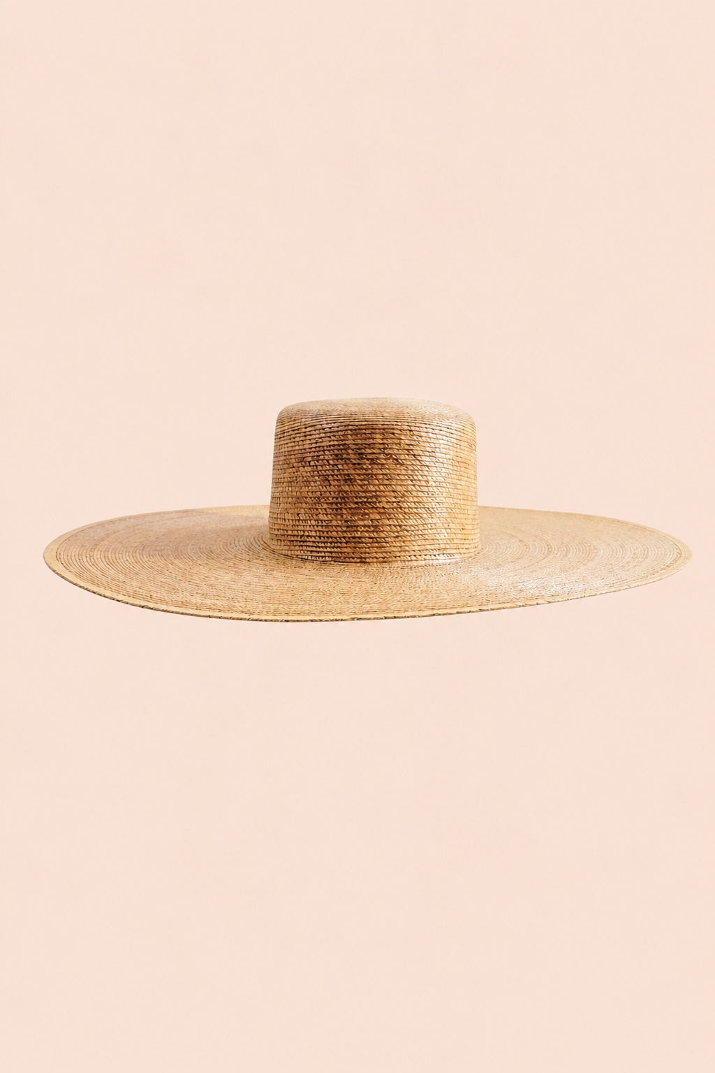 Niovi Boater Crown Straw Hat - Wide Brim