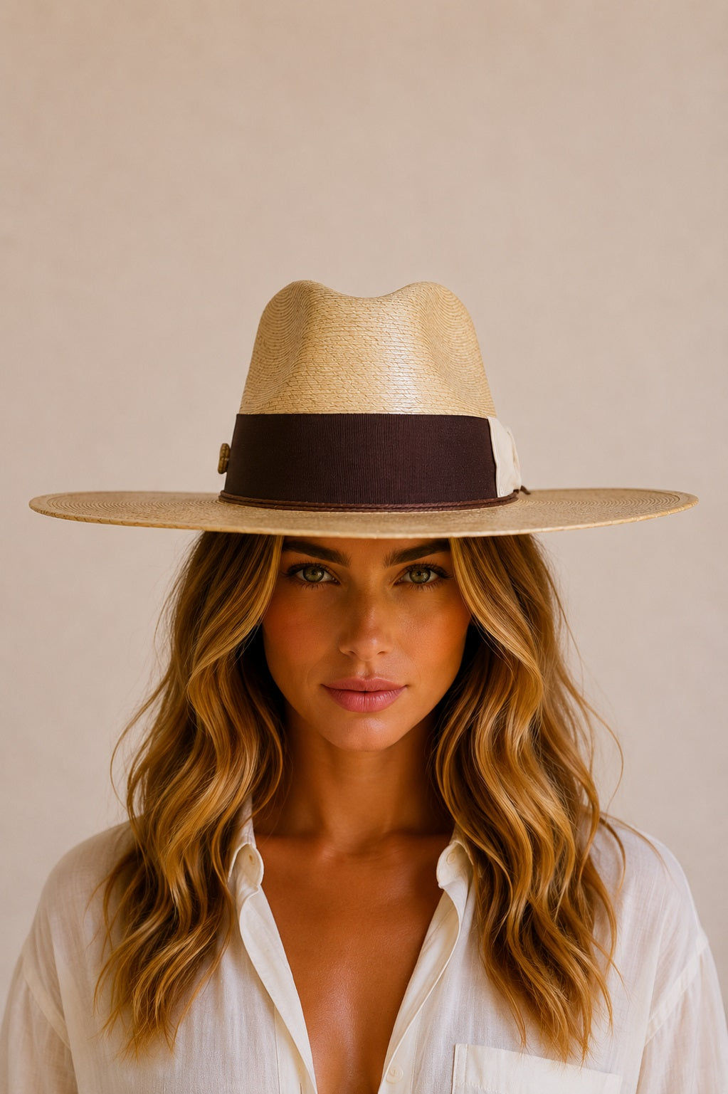 Orla Straw Western Crown Hat