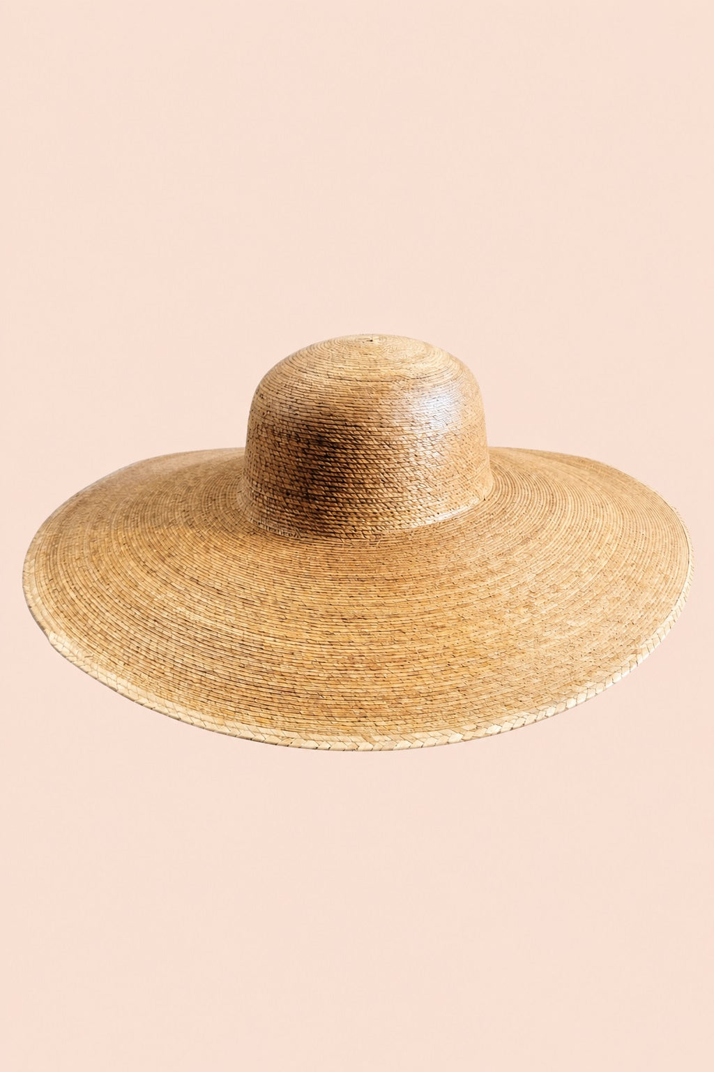 Pamela Boater Crown Straw Hat - Wide Brim