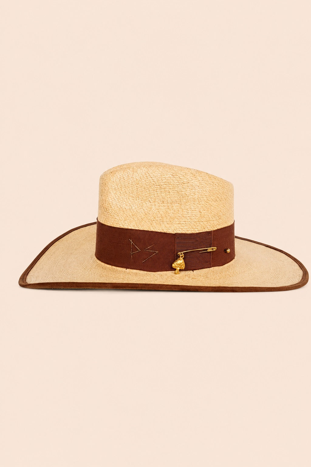 Portia Straw Western Crown Hat