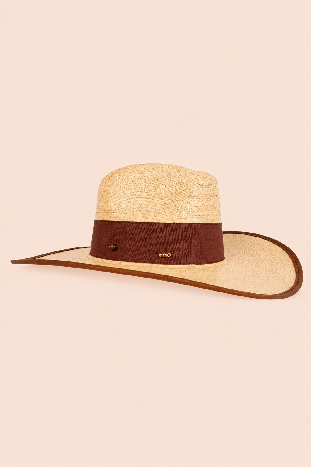 Portia Straw Western Crown Hat