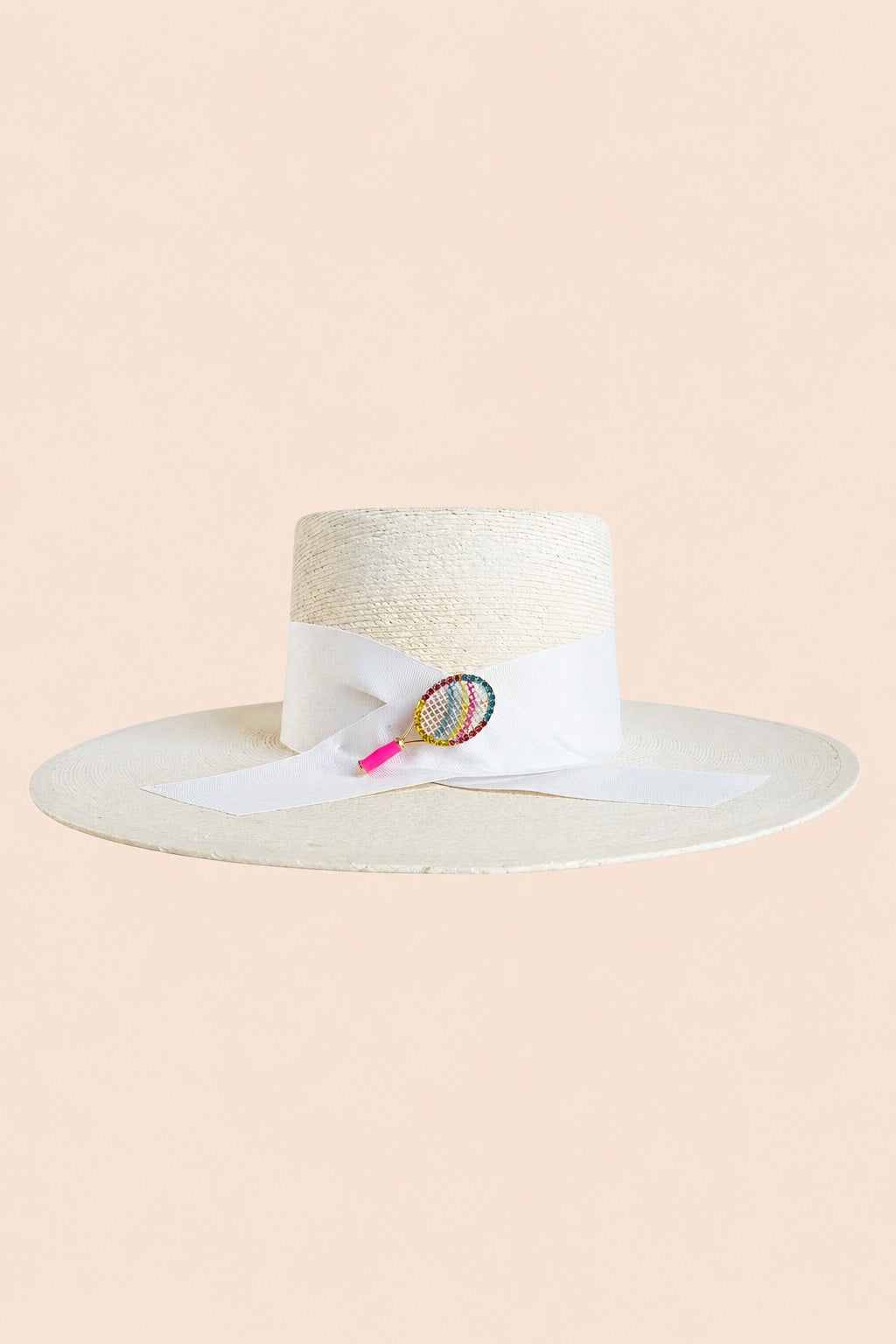 Raquel Boater Crown Hat