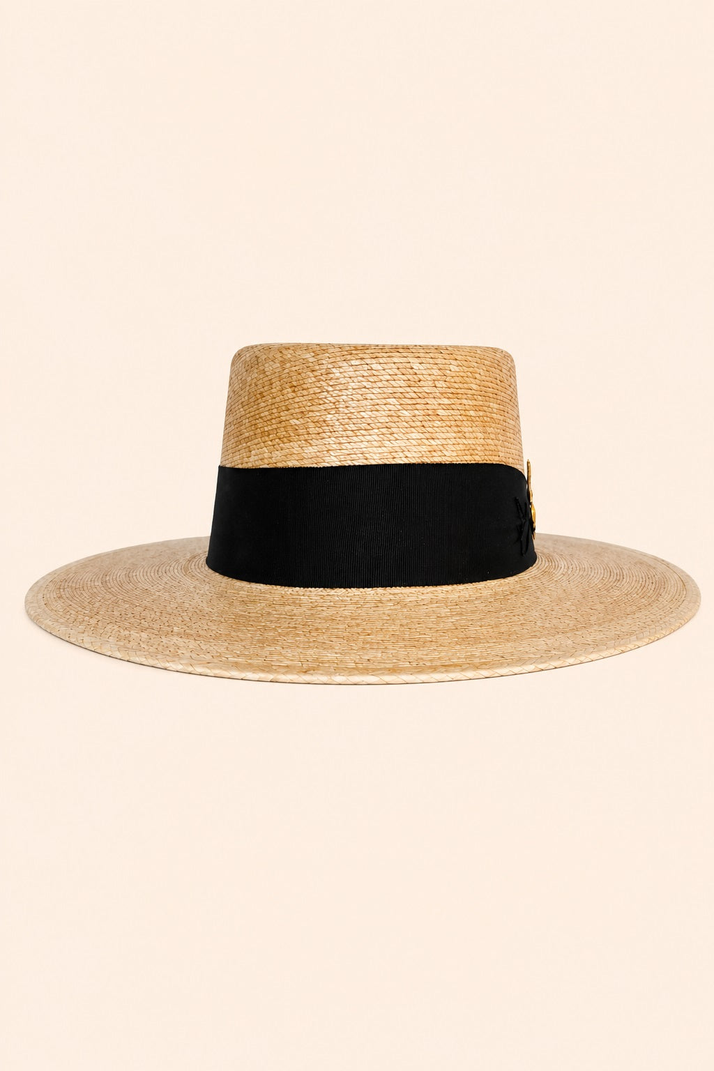 Royalty Straw Telescope Crown Hat - Tan