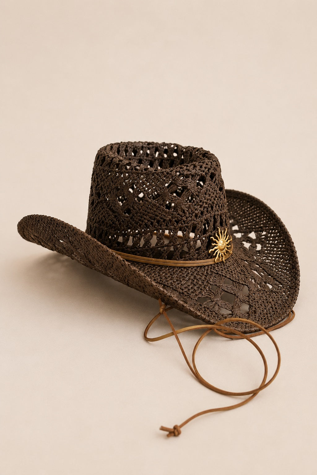 Shay Vented Straw Western Hat