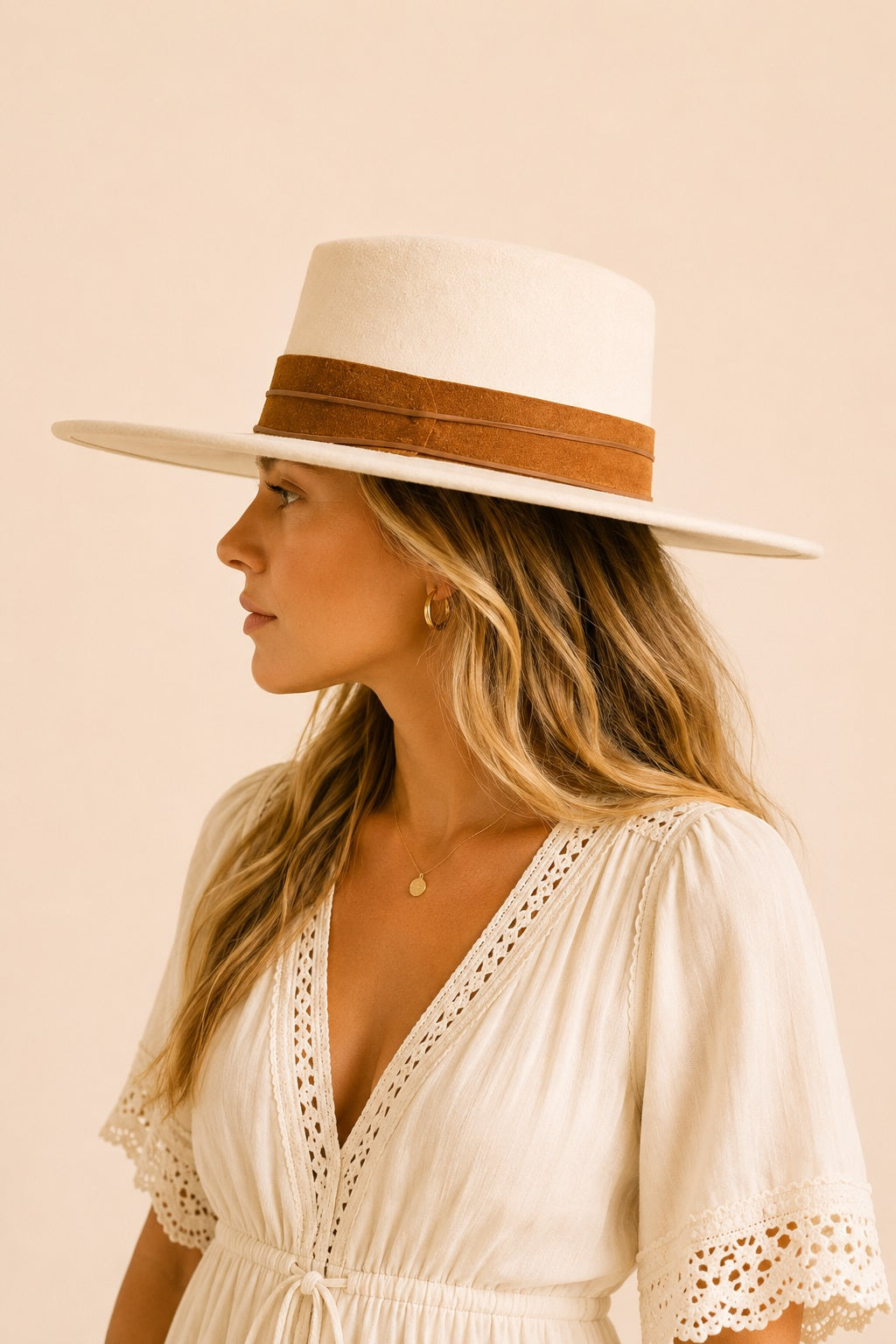 Tasha Boater Crown Hat
