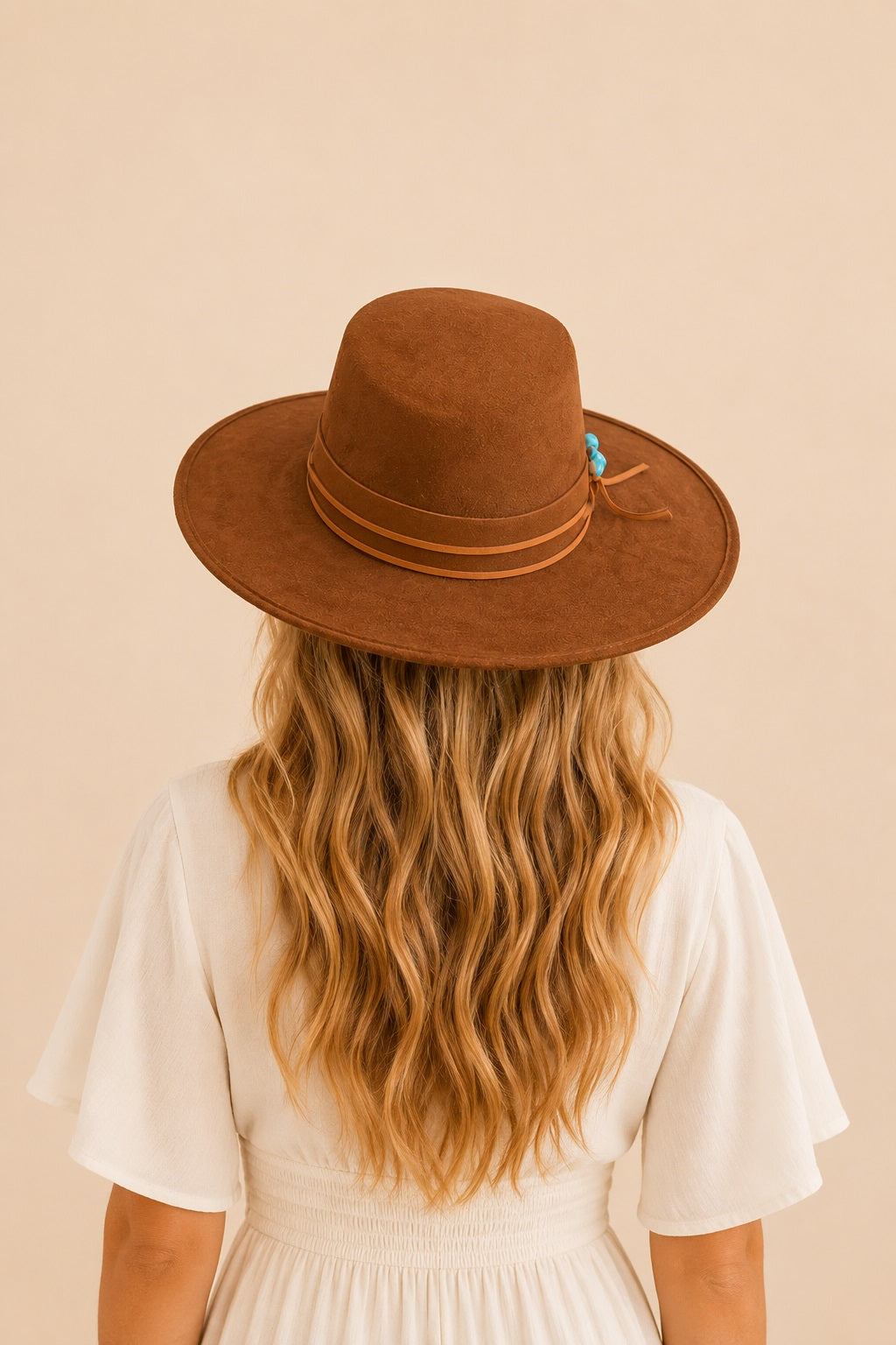 Tasha Boater Crown Hat- Tobacco