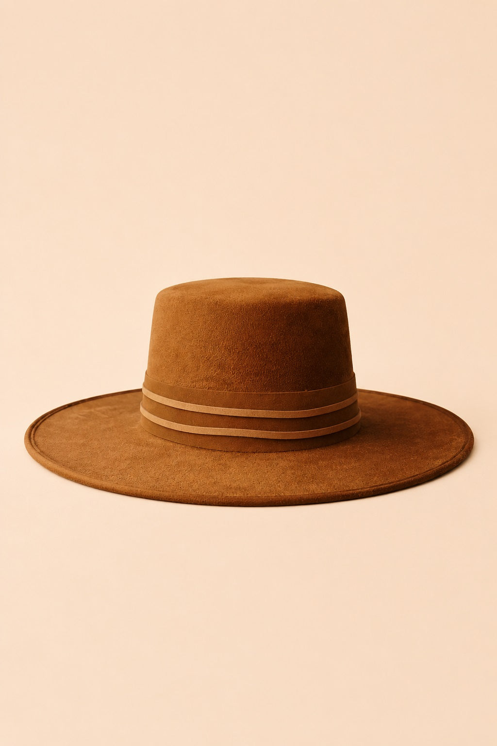 Tasha Boater Crown Hat- Tobacco