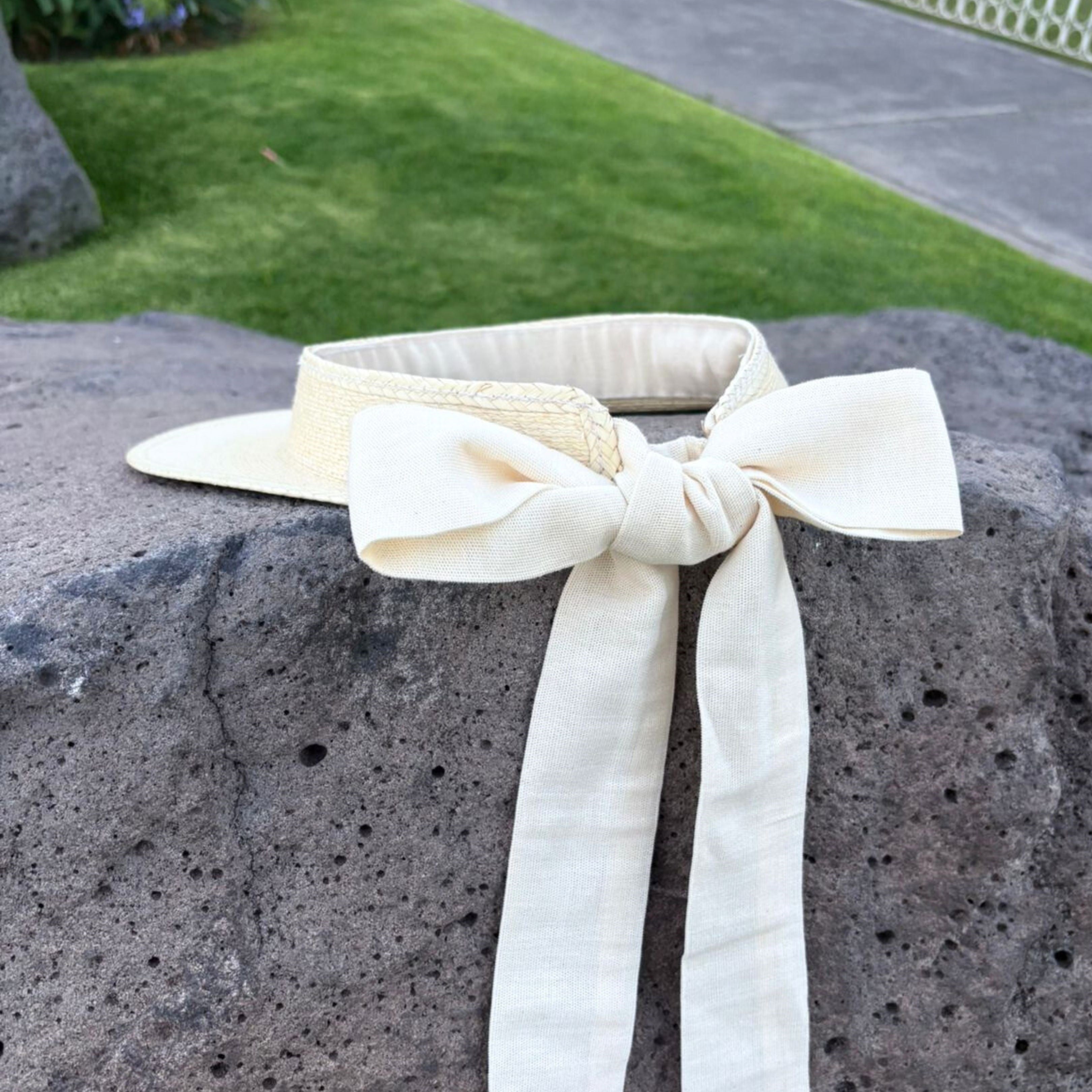 Stefania Straw Visor