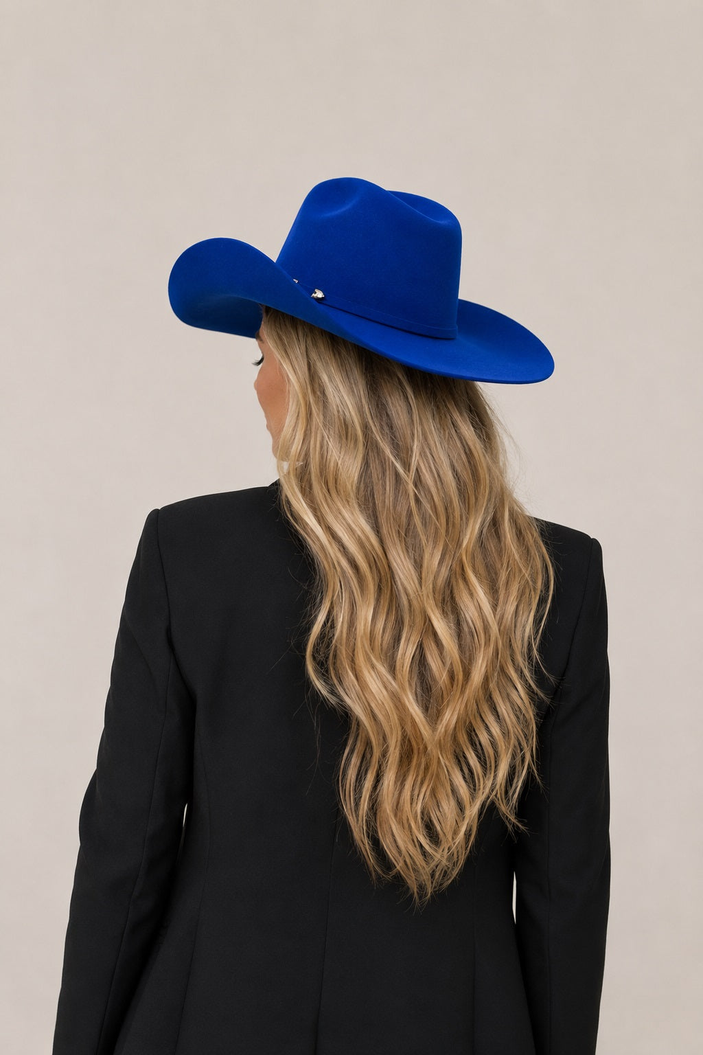 Zachary Western Cowboy Crown Hat - Royal Blue
