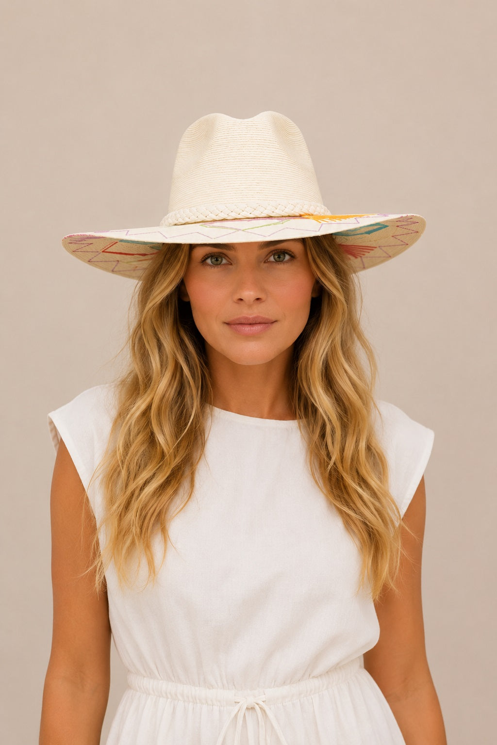 Zoi  Straw Indiana Crown Hat