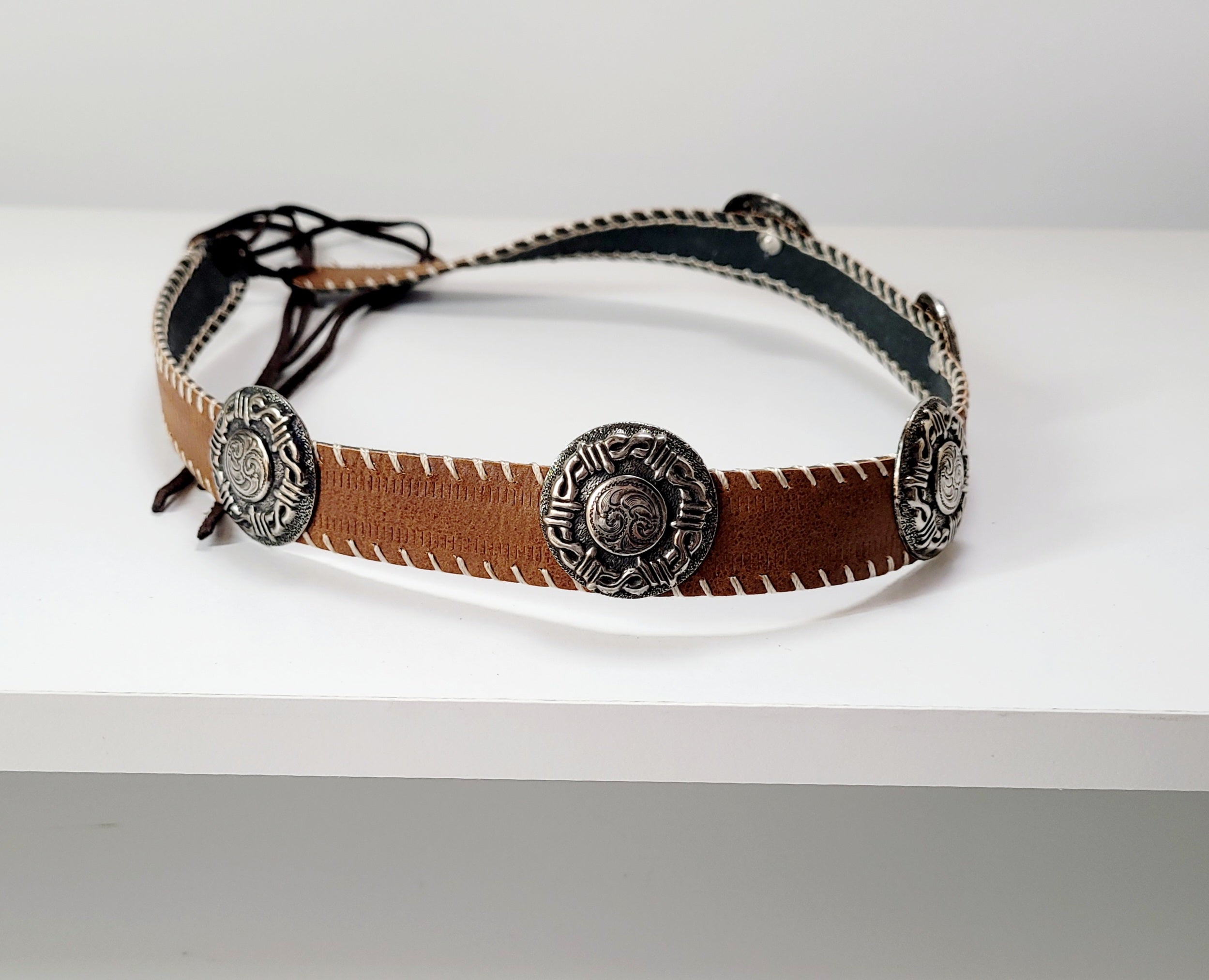 Cowboy Vegan Leather Hat Band