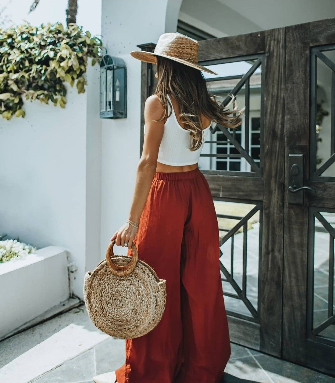 Rene Straw Explorer Crown Hat